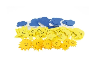 Naklejki z pianki pogoda 56szt - Brewis