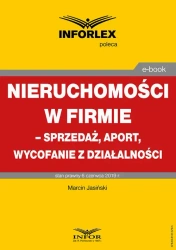 eBook Nieruchomości w firmie – sprzedaż, aport, wycofanie z działalności - Marcin Jasiński