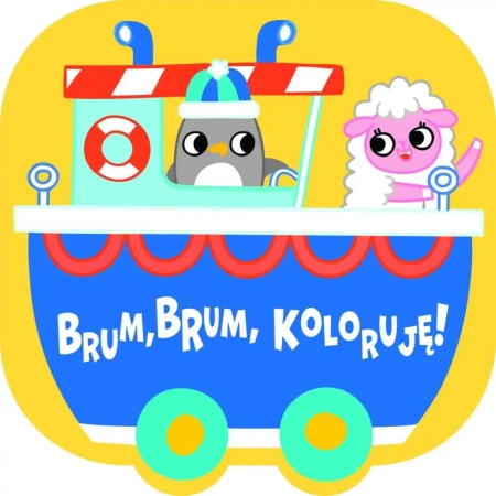Brum, brum, koloruję! - Statek - praca zbiorowa