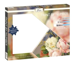 Malowanie po numerach - Kwiatek 30x40cm - Icom