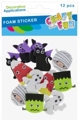Ozdoba Dekoracyjna Eva Samoprzylepna Monster 12 szt. Craft with Fun 572690