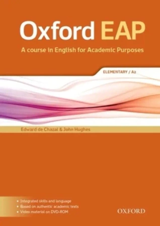 Oxford EAP A2: English for Academic Purposes SB (DVD-ROM)PK - Edward de Chazal, John Hughes