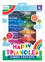 Kredki trójkątne jumbo Happy Triangles 12szt - ooly