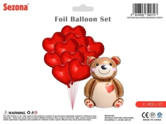 Balon Miś z sercami - Sezona