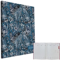 Kalendarz 2026 A4 tygodniowy Ornament Blue - EV-Corp