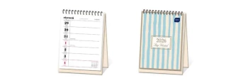 Kalendarz 2026 biurkowy tygodniowy Paski - INTERDRUK