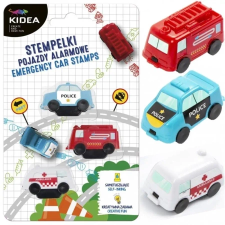 Stempelki Pojazdy alarmowe 3szt. KIDEA - DERFORM