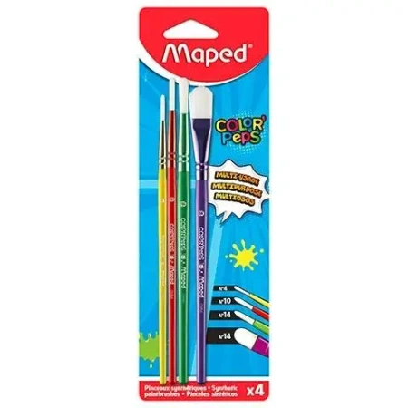 Pędzle syntetyczne Colorpeps 4 sztuki - Maped