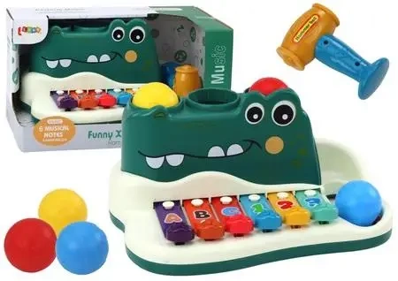 Cymbałki dla dzieci Krokodyl - Leantoys