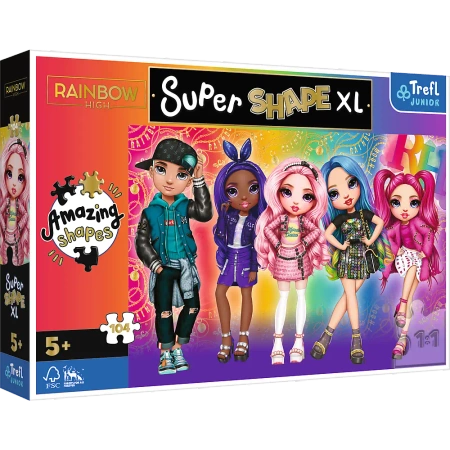 Puzzle 104 XL Super Shape Stylowe Rainbow High 50015 - Trefl PAP