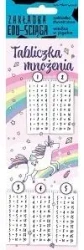 Zakładka edu-ściąga. Tabliczka mnożenia unicorn - Henry