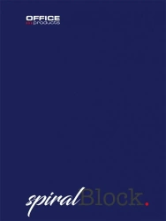 Kołonotatnik A5/80K linia granatowy (5szt) - Office