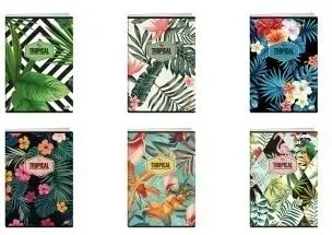 Zeszyt A4/80K kratka TROPICAL MIX (10szt) - Elisa