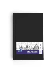 Szkicownik A5 Oxford, 96 kartek, Czarny - Oxford art pap