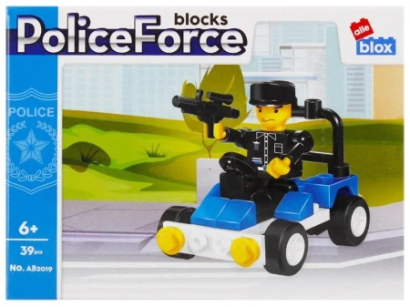 Klocki Konstrukcyjne 39 ElementÓw Policja Alleblox 492819