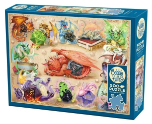 Puzzle 500 Małe smoki 113758 - Cobble Hill