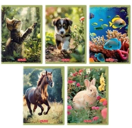 Zeszyt A5/32K linia Animals (10szt) - HERLITZ