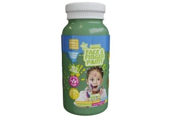 Farba dla malowania palcami zielona 250ml - Boti