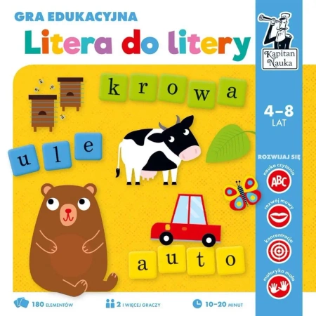 Kapitan Nauka. Gra edukacyjna. Litera do litery - Opracowanie zbiorowe