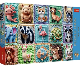 Puzzle 1000 Szydełkowe zwierzątka TREFL