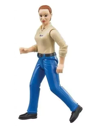 Figurka kobiety w niebieskich dżinsach - Bruder