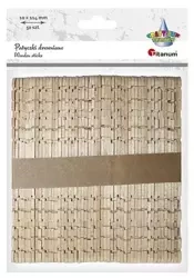 Drewniane patyczki karbowane 10x114mm 50szt - Titanum