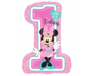 Balon foliowy 1st Birthday Minnie Mouse - Amscan