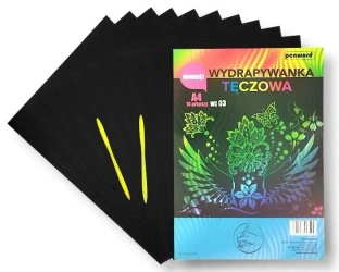 Wydrapywanka tęczowa A4 multicolor WZ-03 - Penword