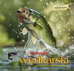 Kalendarz 2026 ścienny albumowy 30x30cm Wędkarski - AVANTI