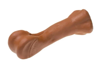 Kość gładka piszcząca (dla psa) 15,4cm MIX - Nefi