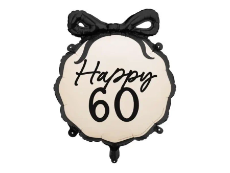 Balon foliowy pastylka Happy 60 47,5x45cm - PartyDeco