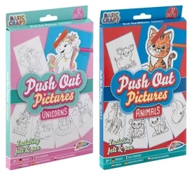 Obrazki wypychane do malowania Unicorn 12 arkuszy - Grafix