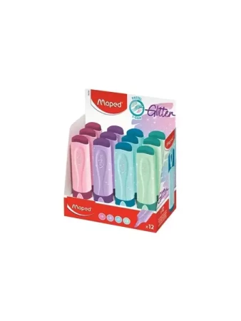 Zakreślacz Fluo Peps pastel/brokat mix (12szt) - Maped