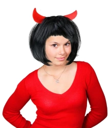 Peruka diablica czarna - Arpex
