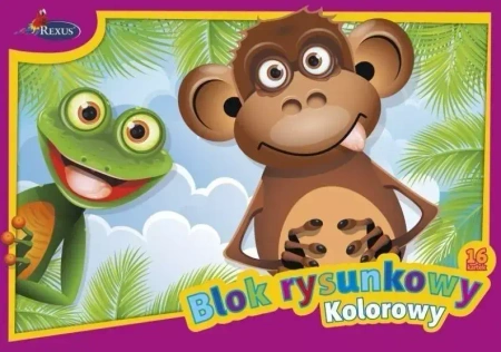 Blok rysunkowy A3, 16 kolorowych kartek