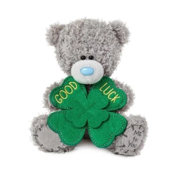Miś - Good Luck z koniczynką 13cm - Carte Blanche Greetings Ltd.