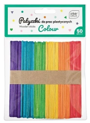 Patyczki do prac plastycznych kolor 113mm 50 sztuk - INTERDRUK