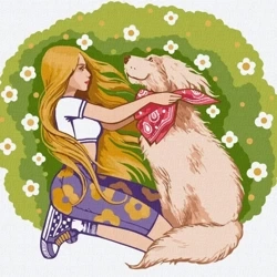 Malowanie po numerach - Czarujący puszysty 30x30cm - Ideyka