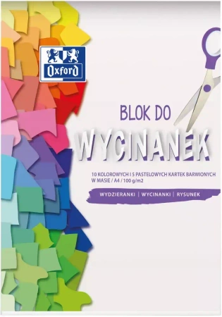 Papier Kolorowy A4/10 5k 100g Oxf 400166084 A 10
