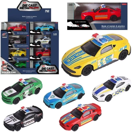 Auto metalowe z napędem pull back - Trifox