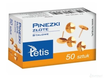 Pinezki złote 50szt GP095-AO - Tetis