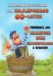 Kartka okolicznościowa Urodziny 60 MF22 - Trend