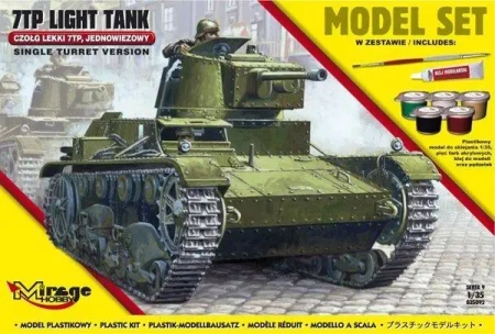 Lekki Czołg Jednowieżowy "7TP" - Mirage Hobby