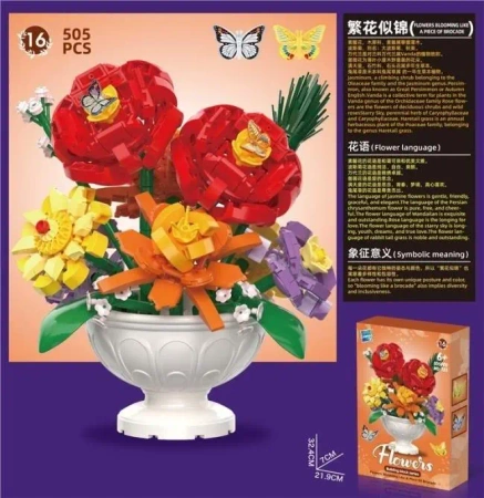 Klocki 505el Kwiaty - Merkpol