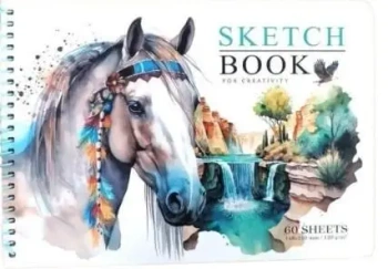 Szkicownik A5/60K gładki Koń FRESH