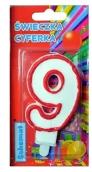 Świeczka cyferka 9 - Schemat