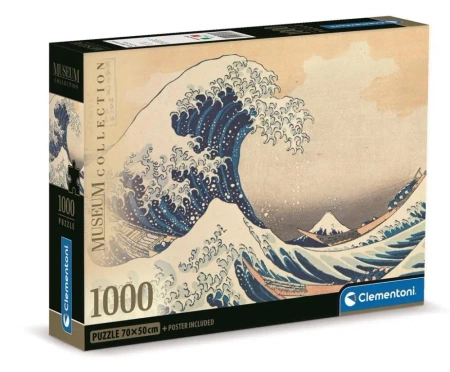 Puzzle 1000 Compact Museum Hokusai: La Grande Onda - Clementoni
