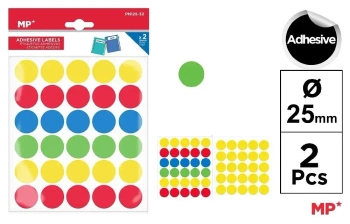 Naklejki kółka 2 arkusze - MP Main Paper