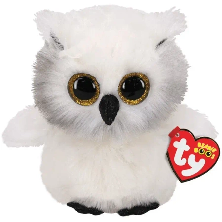 Maskotka TY Beanie Boos - Sowa Austin 15 cm Biała - Meteor