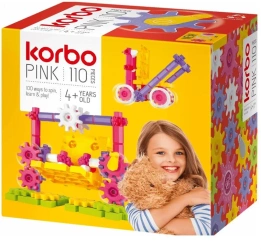 Pink klocki 110 el - Korbo